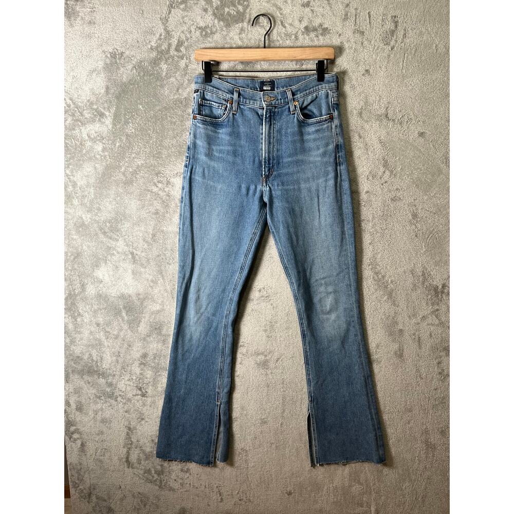 Citizens of Humanity Georgia High Rise Bootcut Jeans Light Wash 28 X 32” Slit